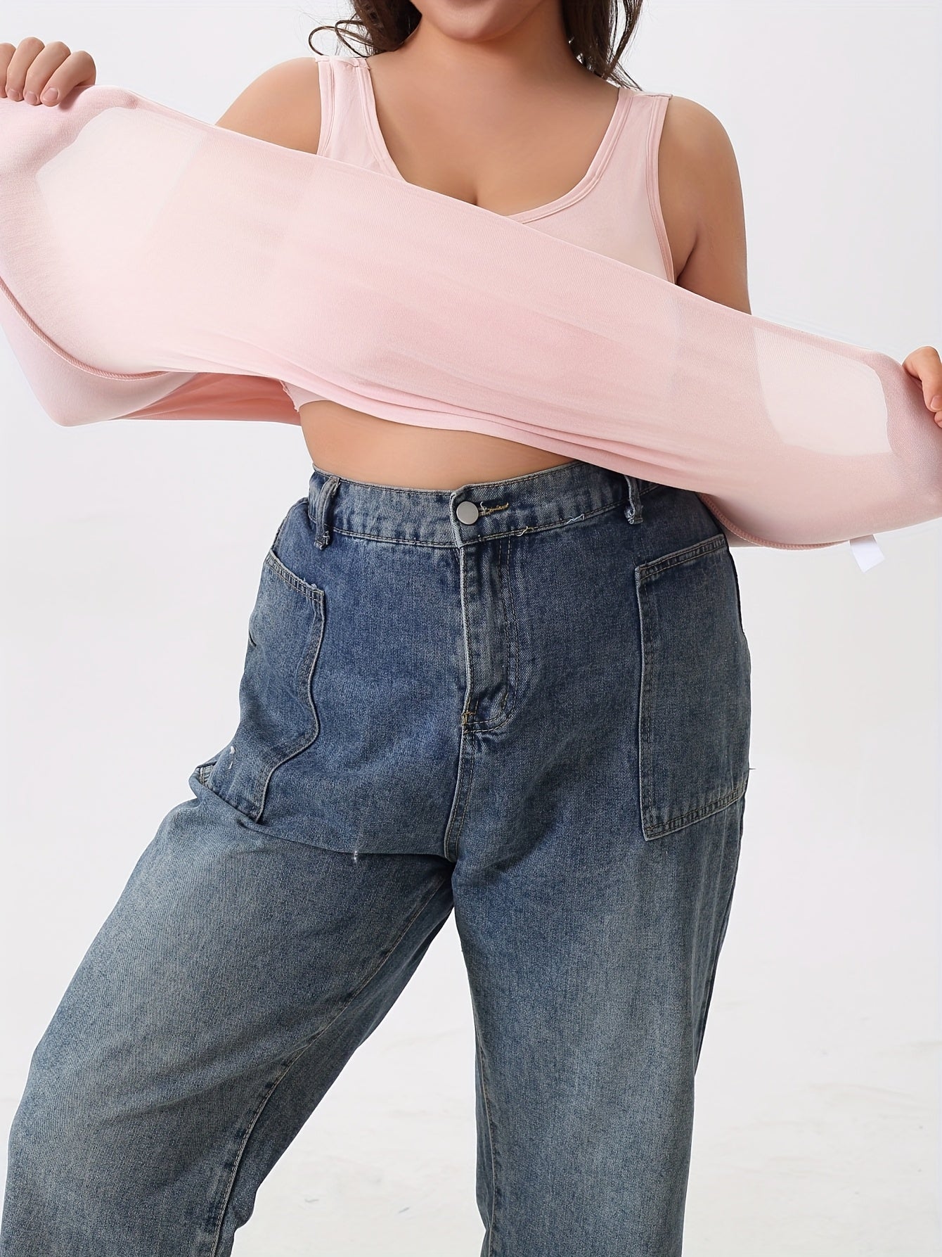 Женские майки-туники больших размеров с эластичным материалом и встроенным бюстгальтером, повседневная ночная одежда для всех сезонов