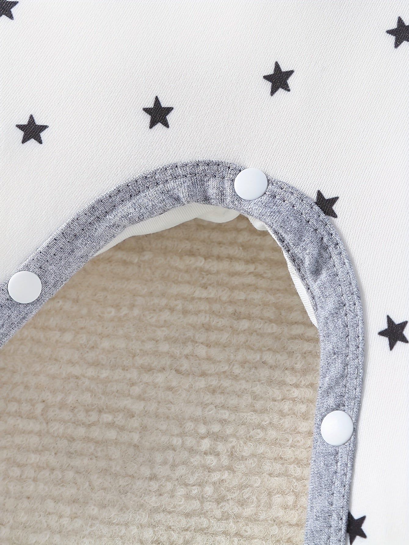 Baby Boys Star-Print Footed Bodysuit Set with Polka Dot Socks 0-3 Years