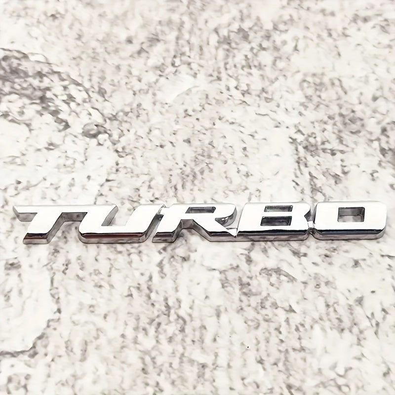 Universal Car Turbo Emblem Zinc Alloy 3D Metal Decal Sticker