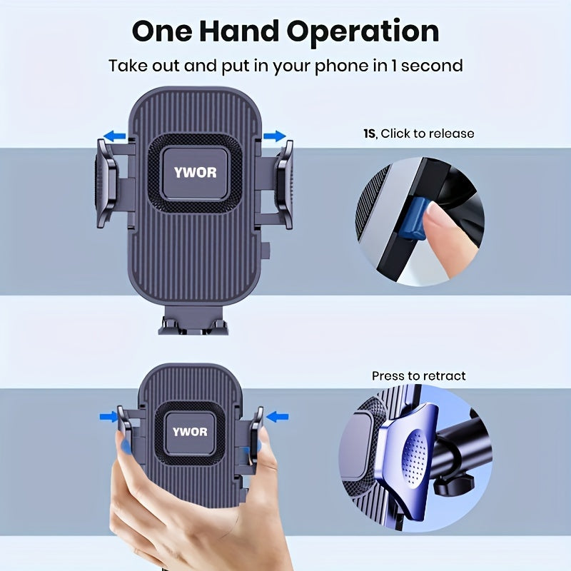 Universal Gooseneck Truck Mobile Phone Holder Aluminum Alloy Adjustable Navigation Mount