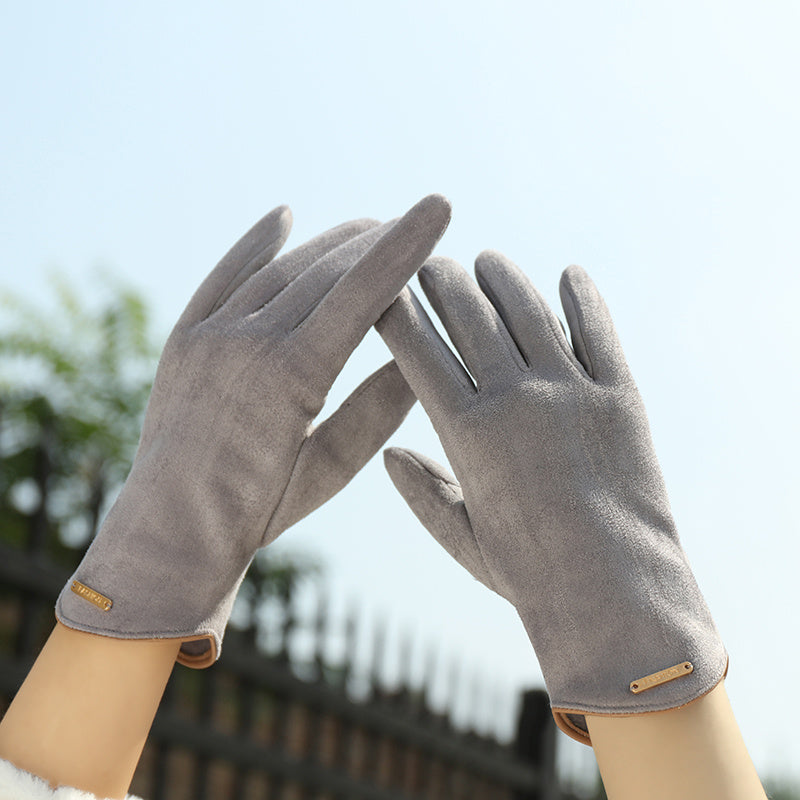 Women's Winter Gloves Warm Touchscreen Leather Handwear for Cold Weather