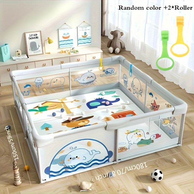 Large Indoor and Outdoor Enclosures with Pull Rings, Doors, Safety Guardrails and Non-Slip Bases