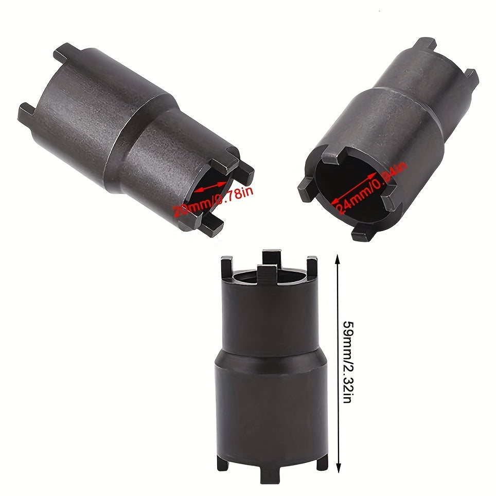 Инструмент для ремонта мотоциклов, двусторонний ключ-гаечный ключ с черной окраской, блокировка сцепления