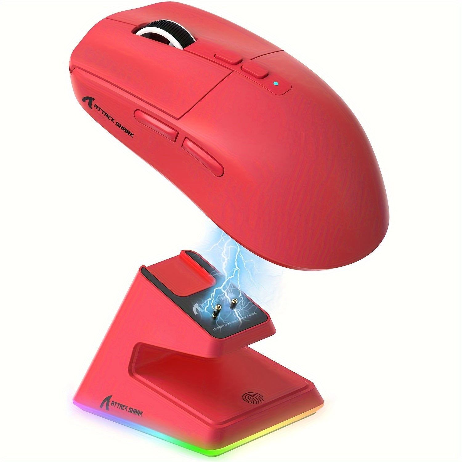 "Attack Shark X6 Superlight Gaming Mouse with Magnetic Charging Dock, PixArt PAW3395 Sensor, Ambidextrous, for Windows, Xbox, PS, Mac - 300mAh Rechargeable Battery, Type-C USB Charging"