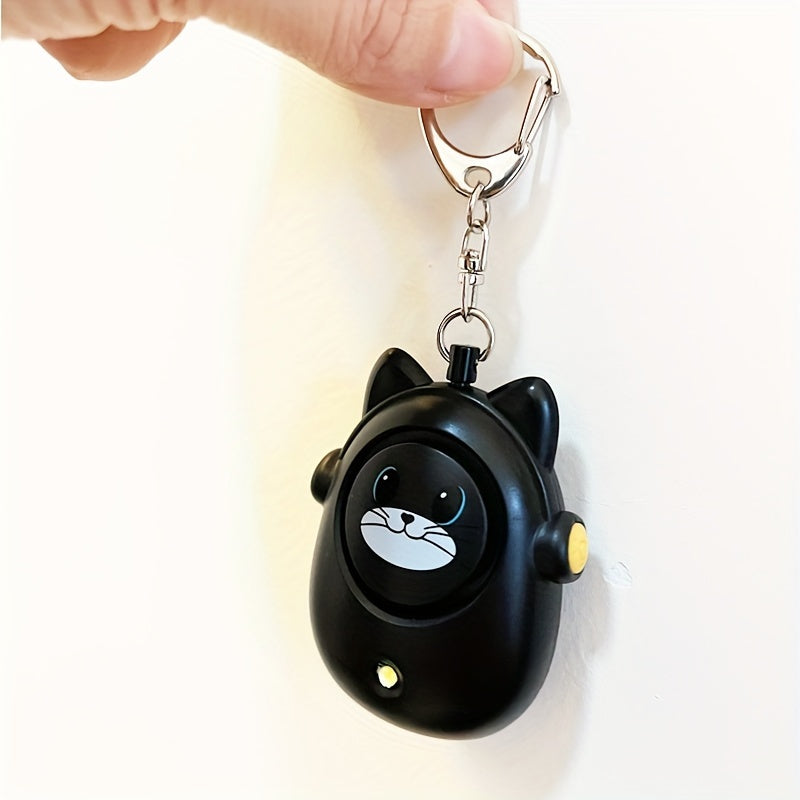 1 dona WhiskerWonders 130dB Shaxsiy Xavfsizlik Signalizatsiyasi Kalit zanjiri, Sirena, Stroboskop yoritgichi va Batareyada ishlaydigan Favqulodda SOS Ogohlantirishi ayollar, talabalar, qariyalar, kechki yuguruvchilar va sayohatchilar uchun.