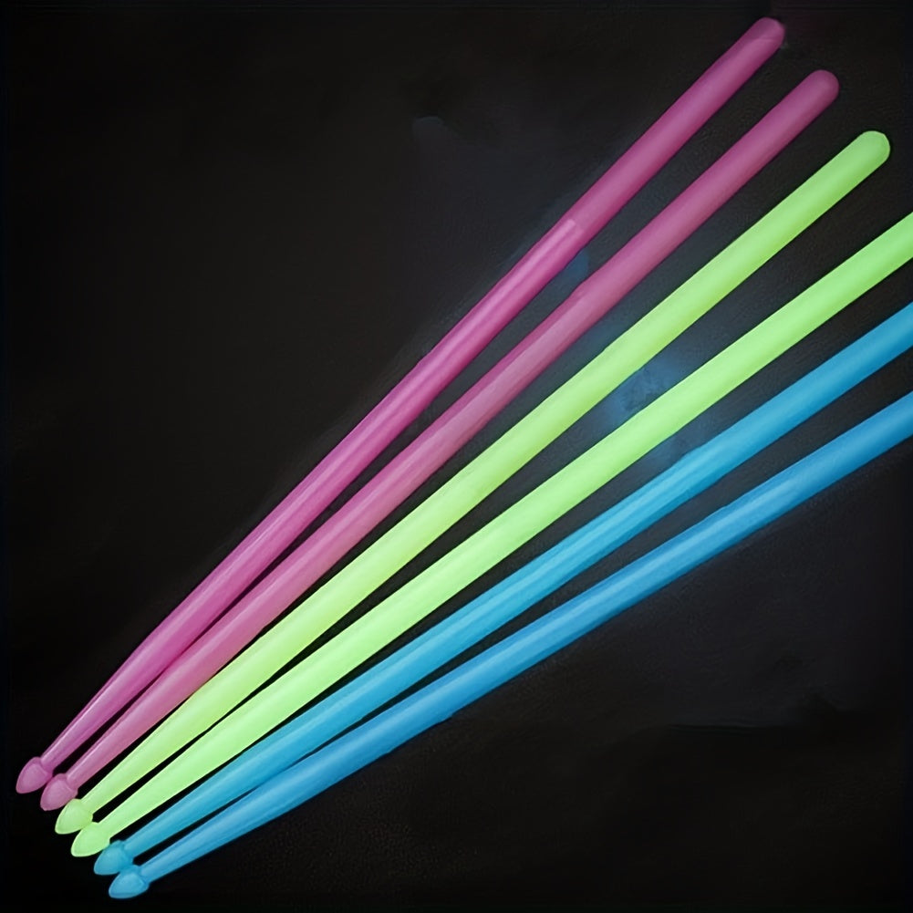 Fluorescent Green Nylon Light-Up Drumsticks for Professionals and Beginners
