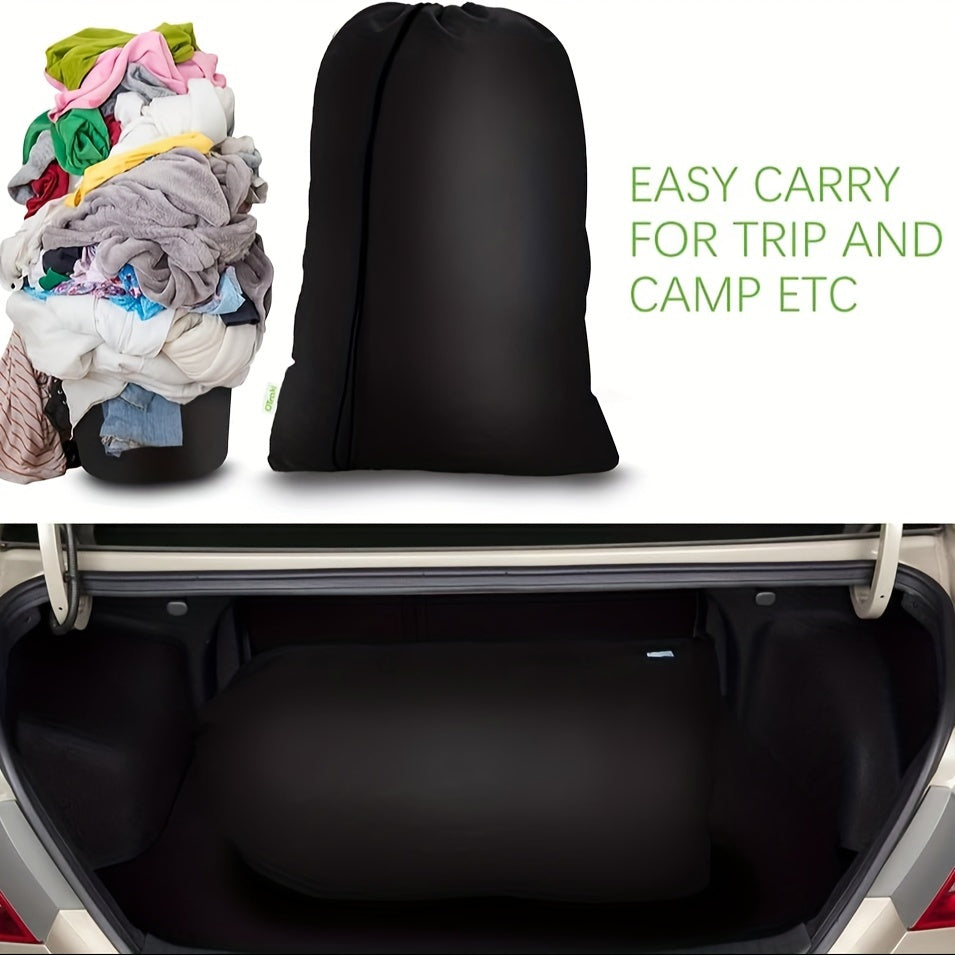 Portable Laundry Bag with Drawstring for Travel and Storage Machine Washable