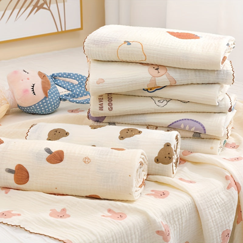 Bolalar uchun mo'ljallangan yumshoq ikki qatlamli gazli o'ralgan ko'ylak - Kichkintoylarga qulaylik va g'amxo'rlik taqdim etish uchun ideal, qo'l bilan yuvish tavsiya etiladi.