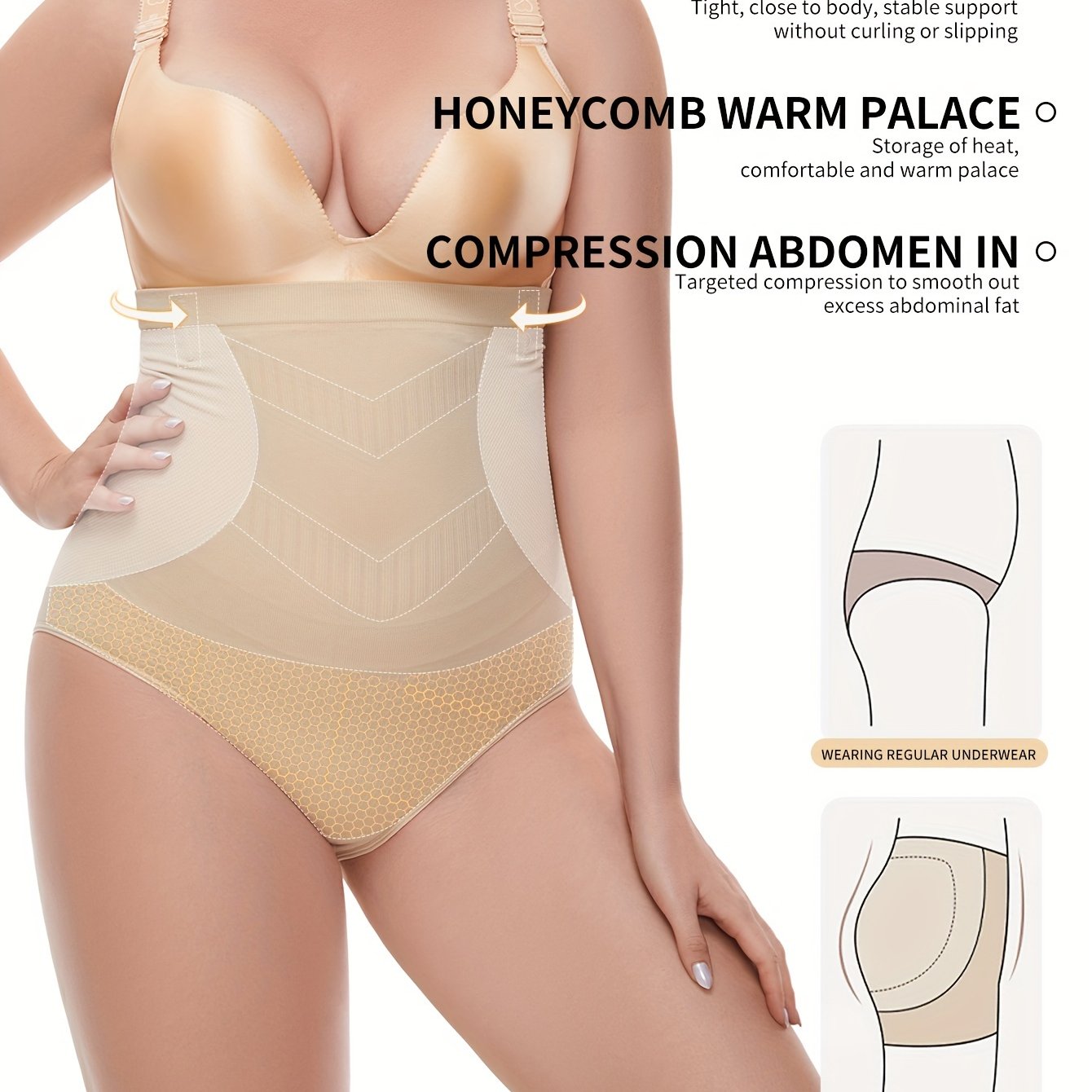 Women's Seamless Shapewear Panties Tummy Control Butt Lift Breathable Slimming