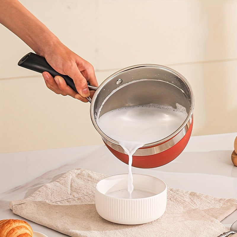 12-Piece Stainless Steel Cookware Set Non-Stick Pots and Pans with Glass Lids