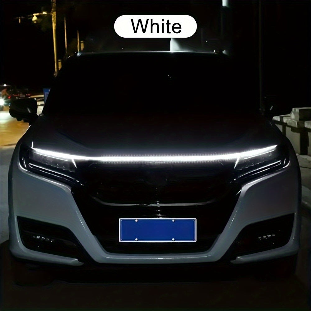 Car LED Hood Penetrating Lights 12V 10W Atmosphere Decorative 70in