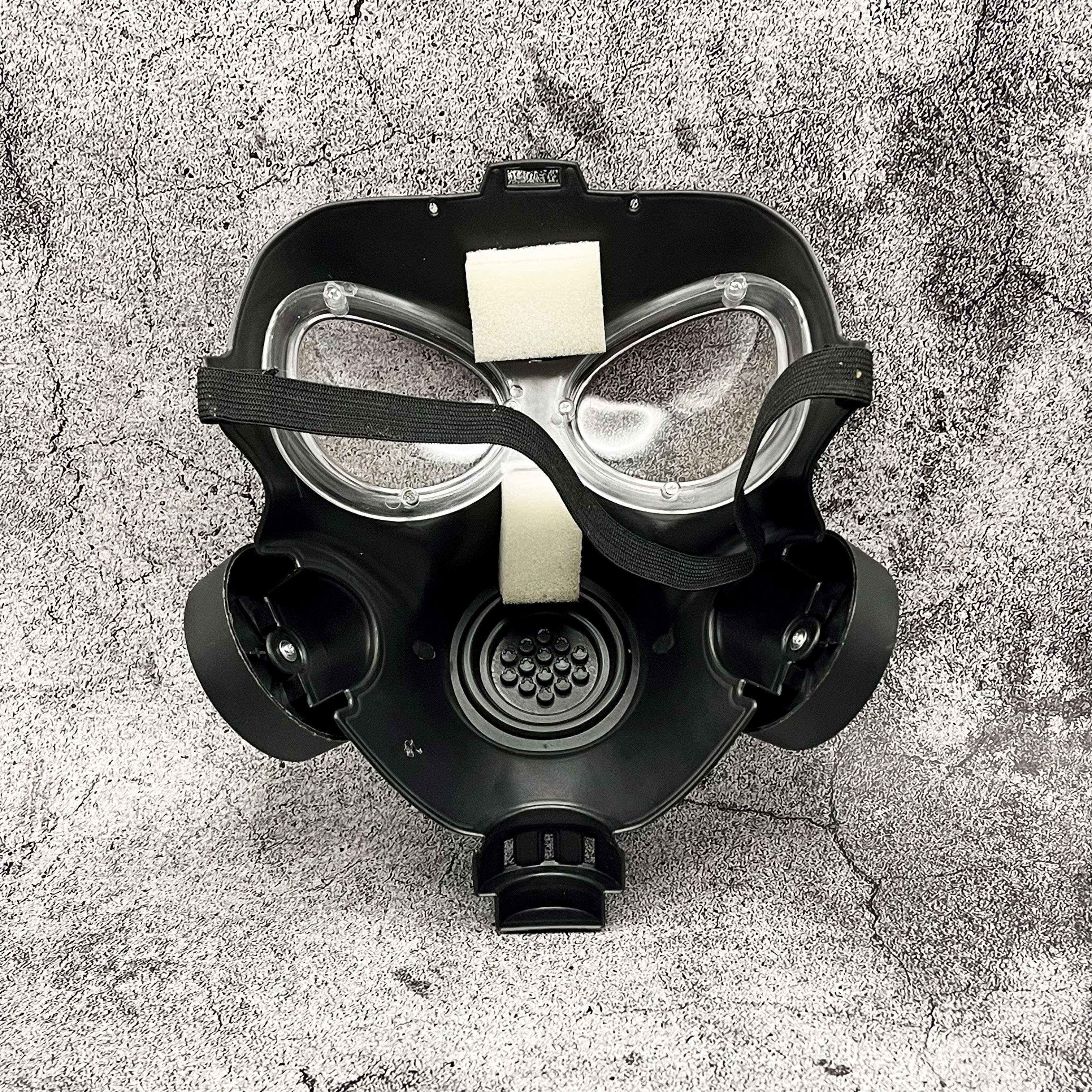 Military-Style Spooky Gas Mask Halloween Costume Mask PP Material No Batteries