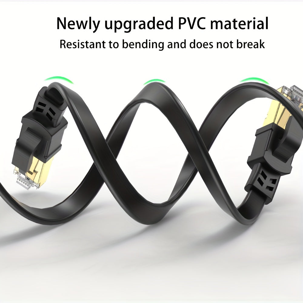 Категория 8 плоский Ethernet-кабель RJ45 мужской к мужскому 0,5м-30м 40 Гбит/с 2000 МГц