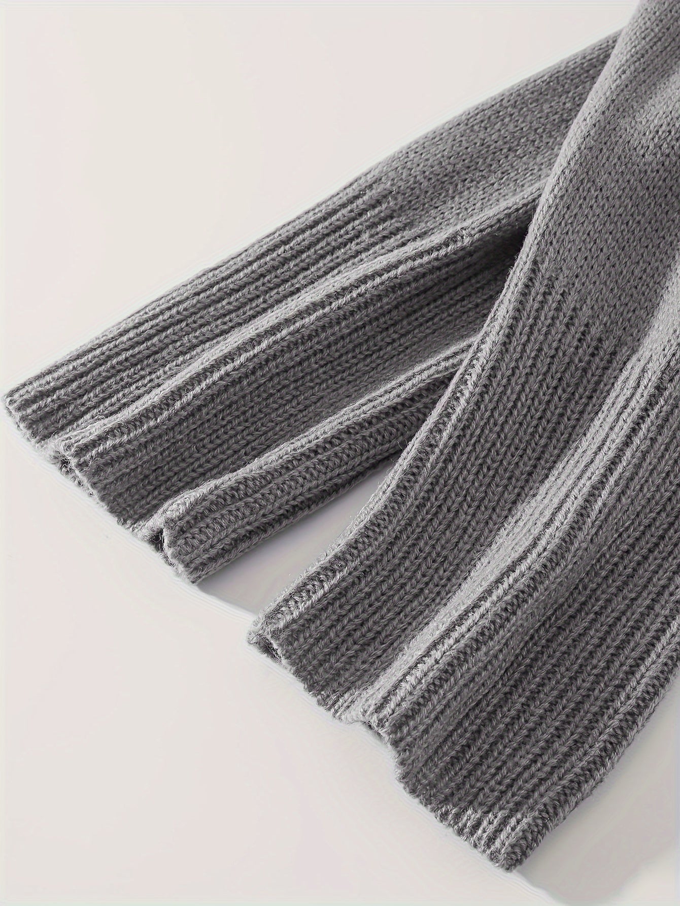 Cárdigan corto para mujer de talla grande con perlas, blanco, suéter de manga larga