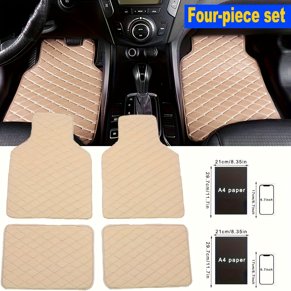 Universal sun’iy charmash avtomobil podasi matosi 4-to‘plam, barcha mavsumlar uchun, sirpanmaydigan