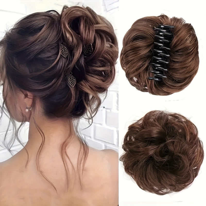 Women's Synthetic Braided Hair Bun 6 Inch Natural-Looking Volumizing Styling