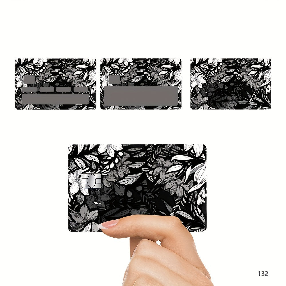 Set of 4 Waterproof PVC Butterfly Credit Card Protectors with Glamorous Designs