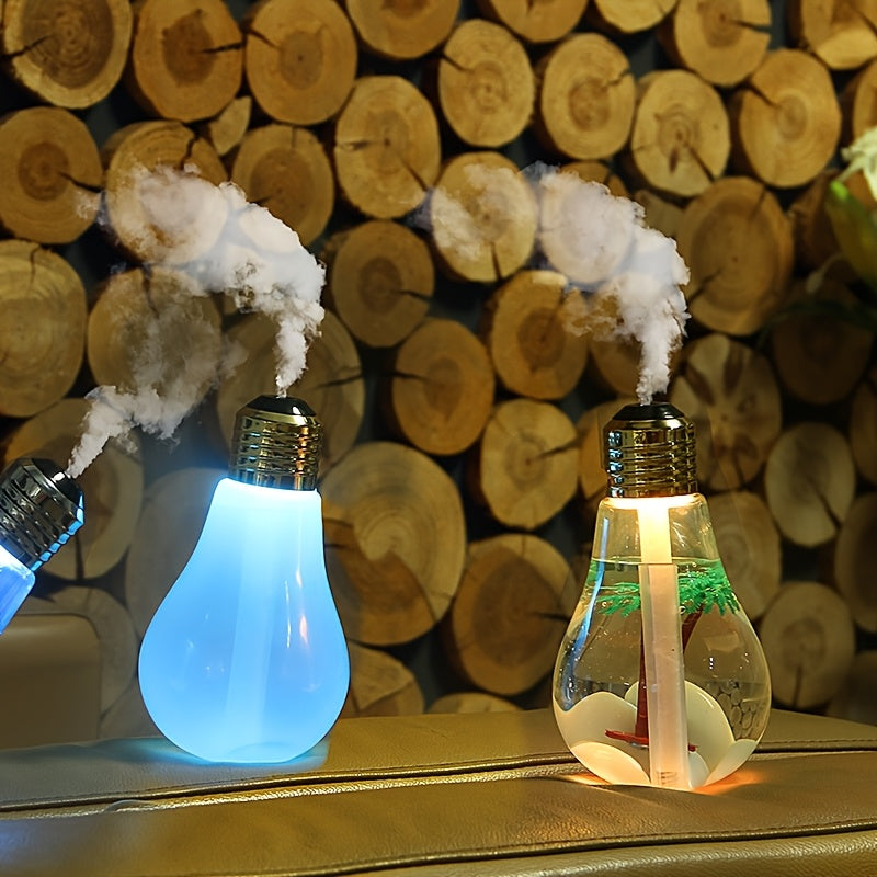 Hanging Bulb Humidifier Colorful Lights USB Powered Atomization 1L Nightlight