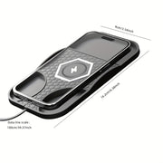 Almohadilla de cargador inalámbrico para coche con carga rápida compatible con Qi para dispositivos iPhone y Samsung