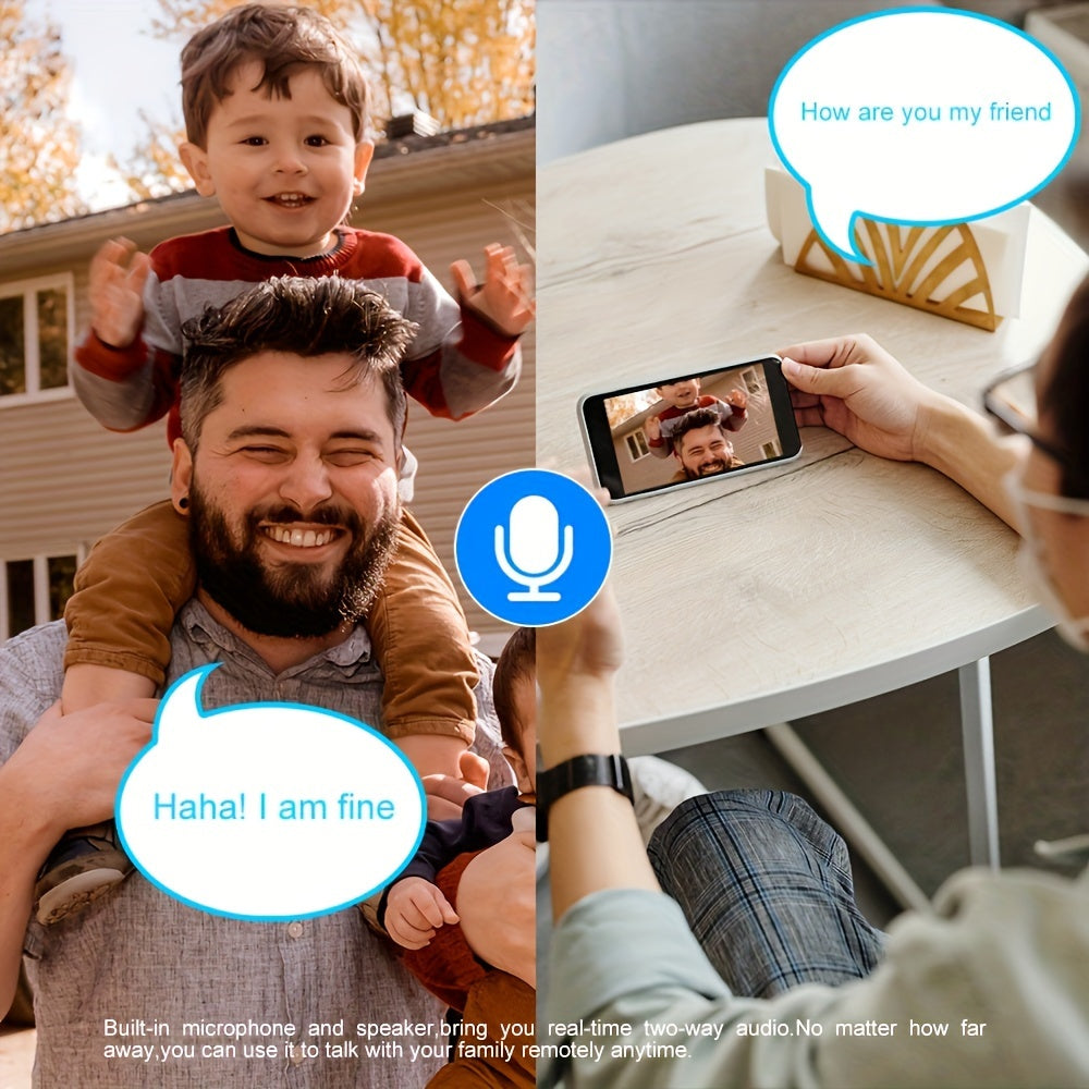 Wireless Security Camera 1080p Full HD Night Vision Motion Detection WiFi Smartphone