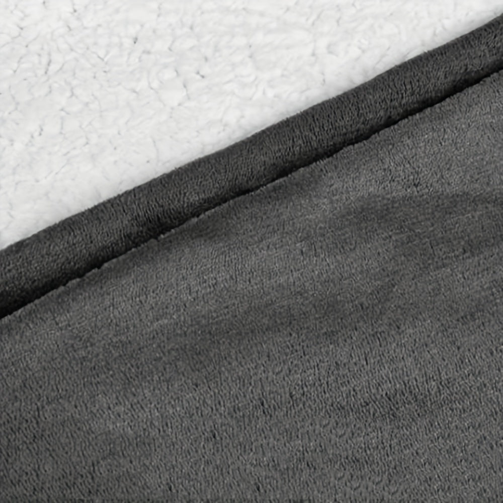 Oversized Hoodie Blanket Sherpa Fleece Wearable Sweatshirt for Cozy Comfort