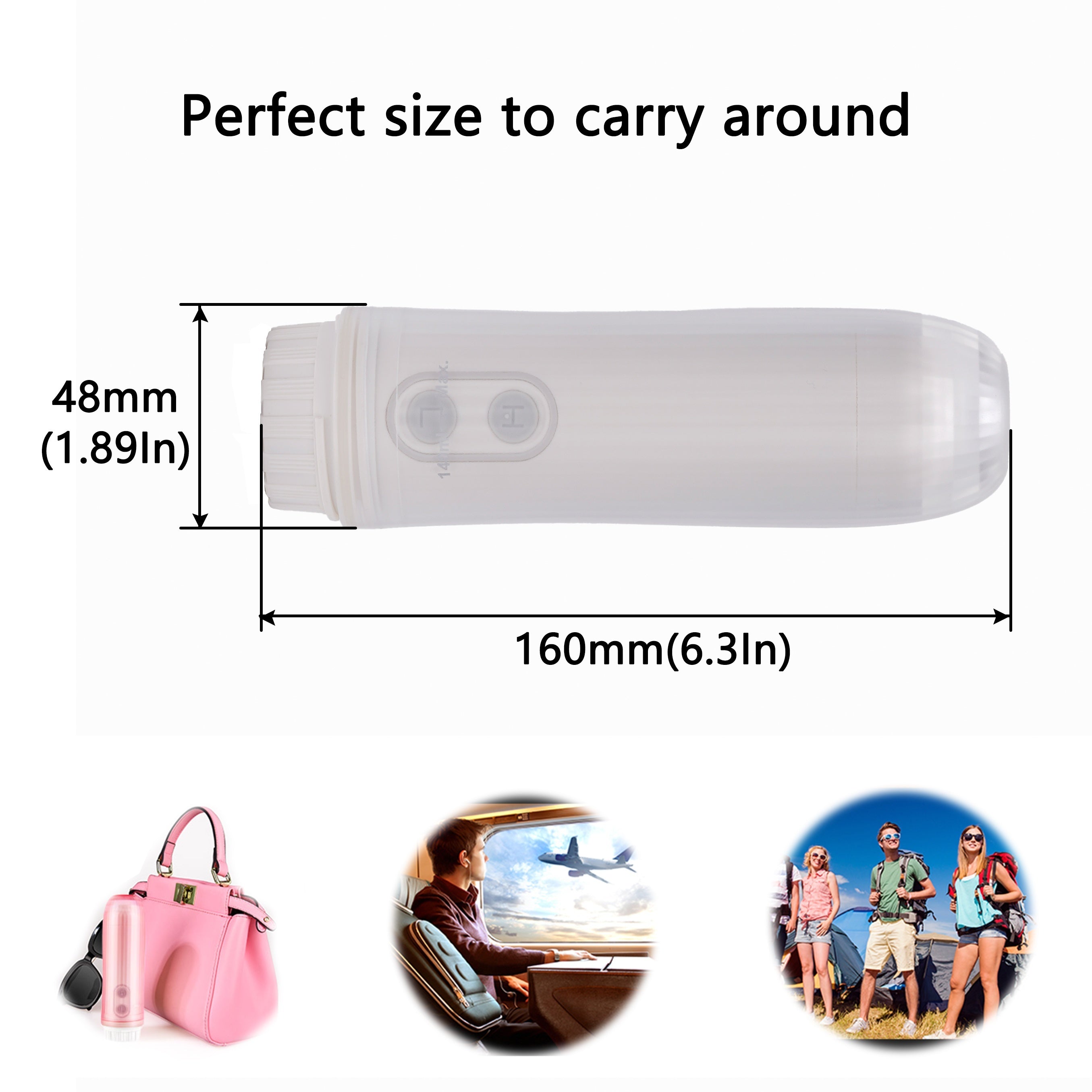 Portable Handheld Electric Bidet for Outdoor Travel with 180° Adjustable Nozzle