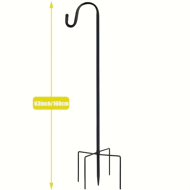 Heavy Duty Garden Shepherd Hooks for Bird Feeders Plant Baskets Solar Lanterns