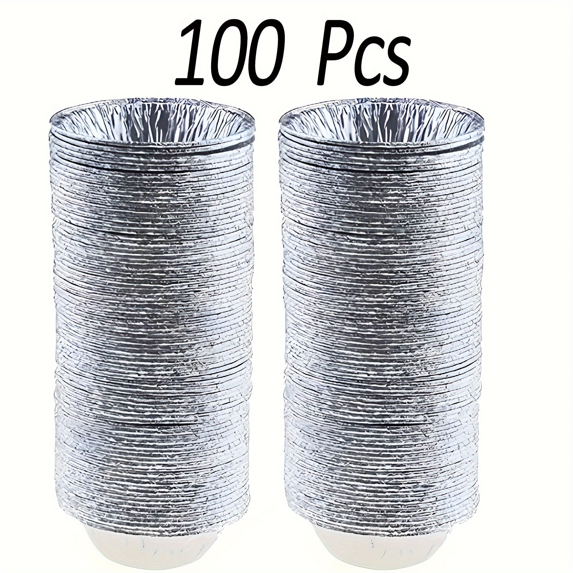 Aluminum Foil Mini Pie Pans 7.62cm Non-Stick Disposable Tart Molds for Baking