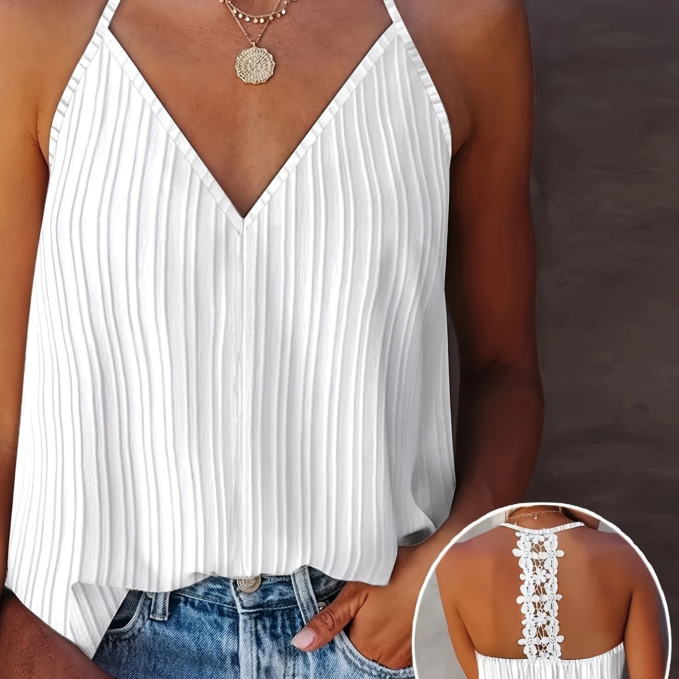 Топ с V-образным вырезом и завязками для женщин больших размеров, сатиновый, черный, летняя одежда