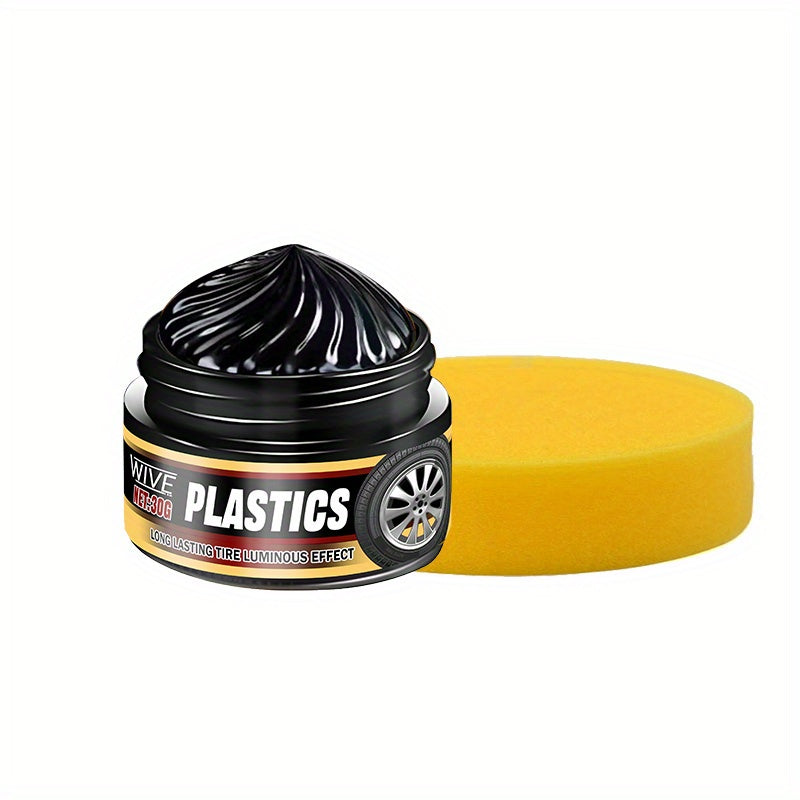 Agente de renovación de recubrimiento de plástico para neumáticos de coche y piezas de plástico negro brillo
