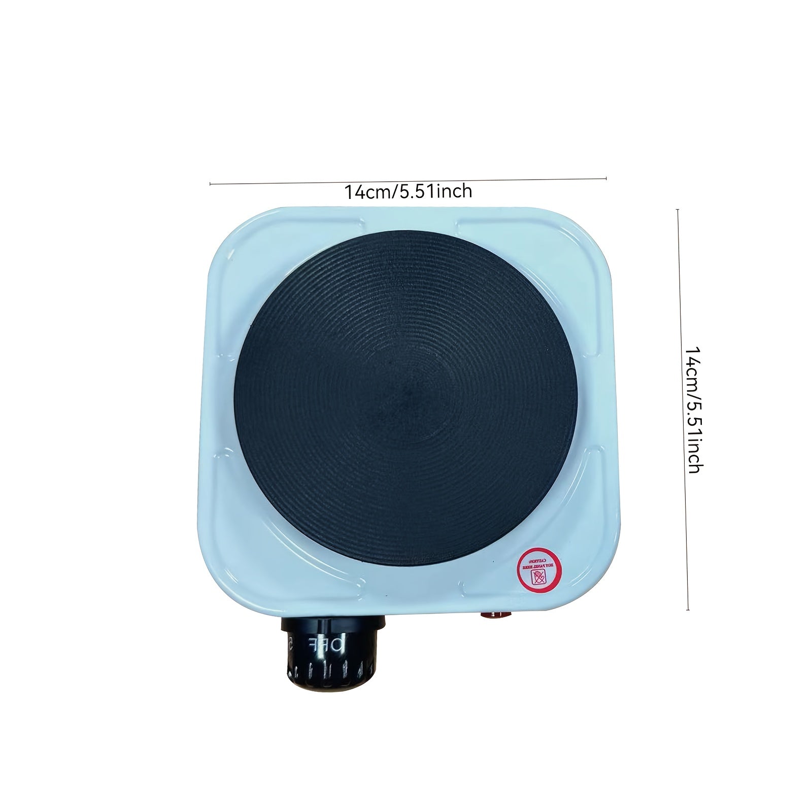 Compact electric heating stove for tea-making, portable with temperature control