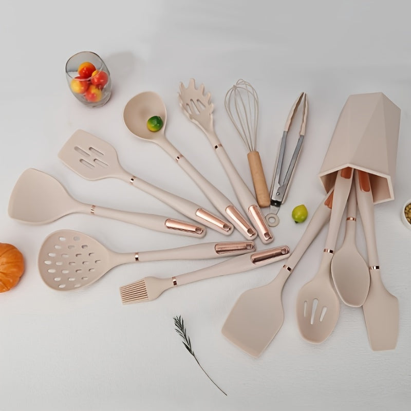 7-Piece Silicone Kitchen Utensil Set Non-Stick Heat-Resistant Cooking and Baking Tools