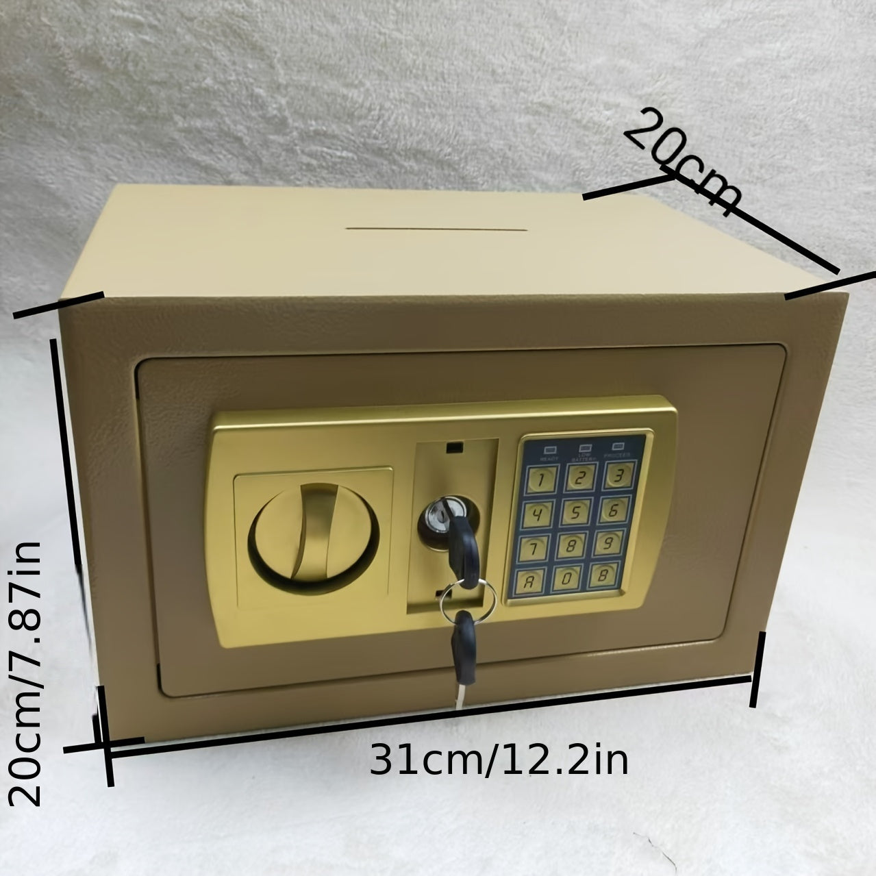 Electronic Password Lock Safe Box for Coins and Money Household Office Iron Combination Lock