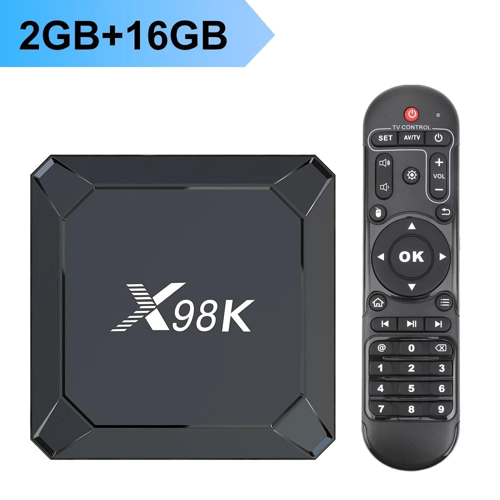 Android 13 Smart TV Box 4GB 32GB Dual WiFi 5.0 HEVC Main 10 Support Type-C Quvvat adaptori