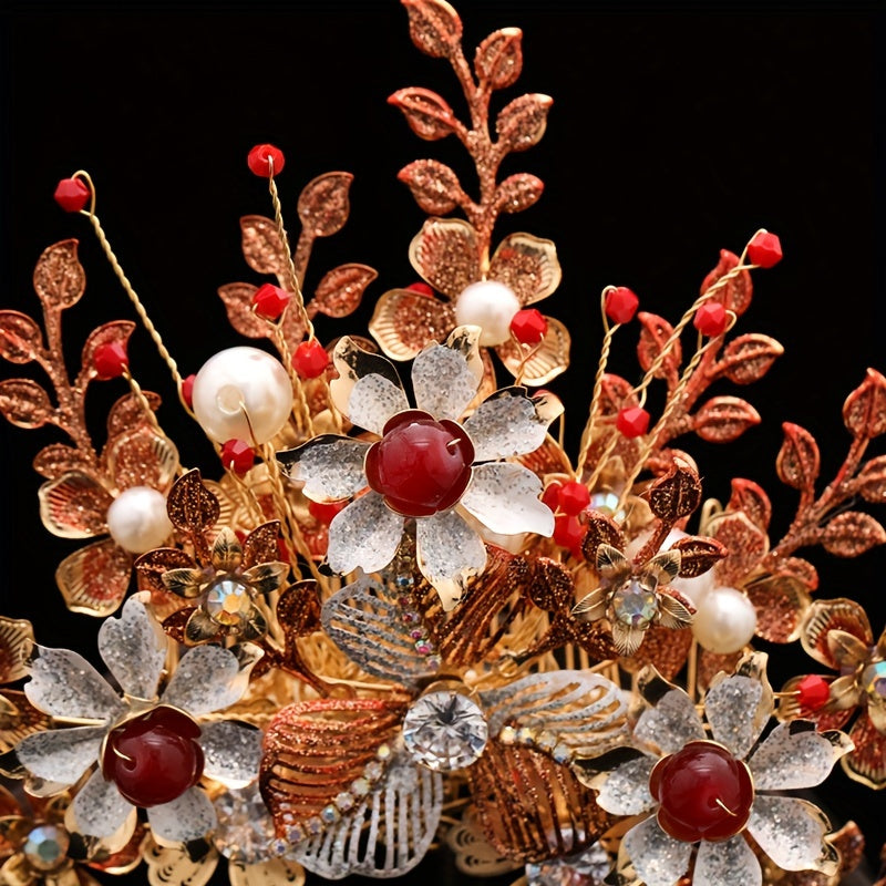 Retro Hair Stick Hair Comb and Earrings Set for Women Hair Accessories