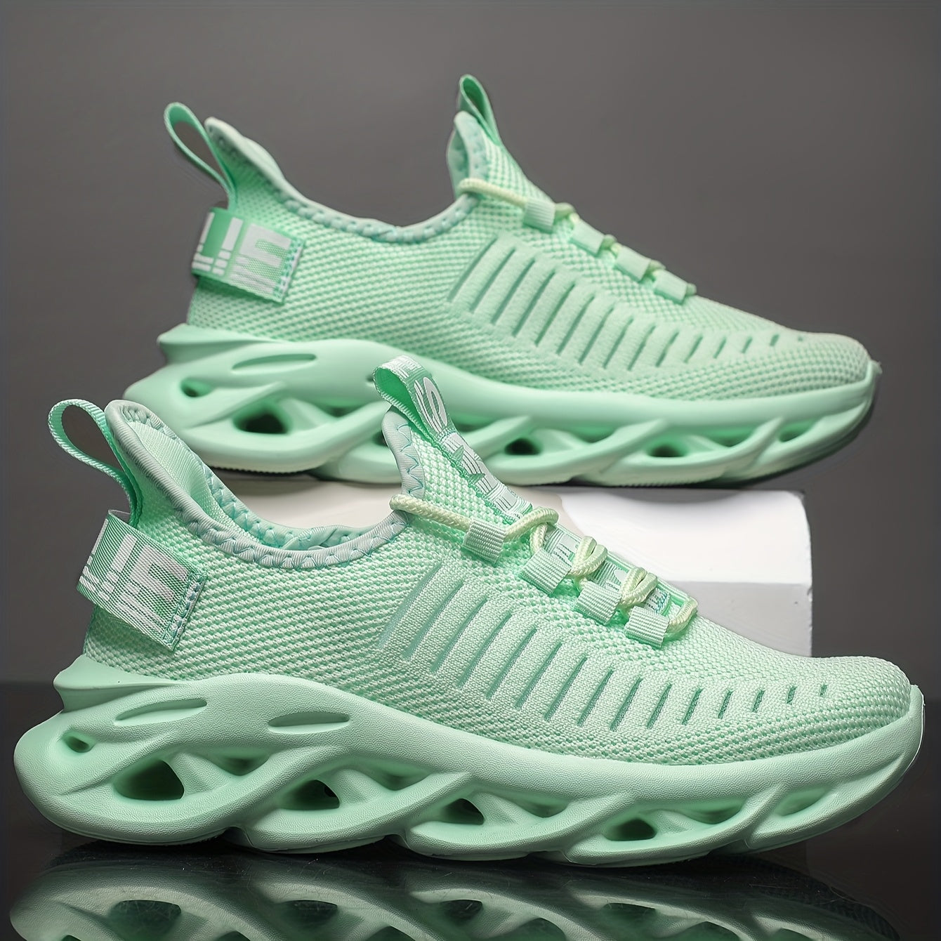 Women's Mesh Slip-On Sneakers Pink Breathable Casual Running Shoes
