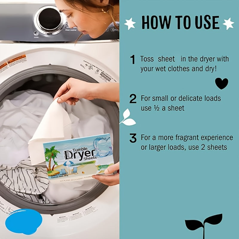 Paquete de hojas para secadora con suavizante de telas, 360 hojas, ultra suave, aroma fresco, eliminación de olores