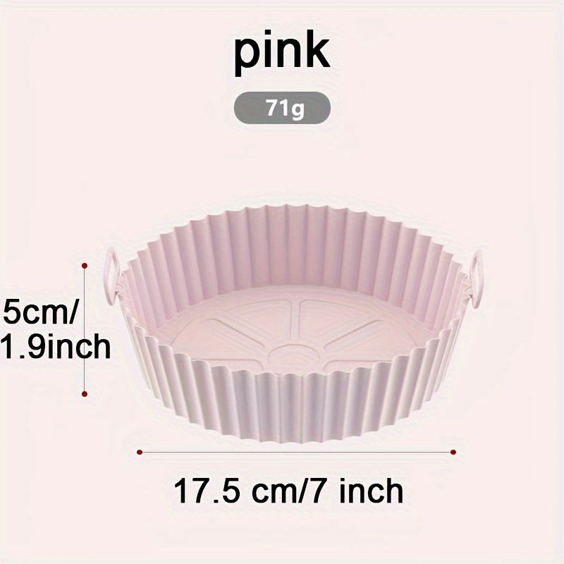 Silicone Air Fryer Pot Reusable Non-Stick Replacement Basket Accessory
