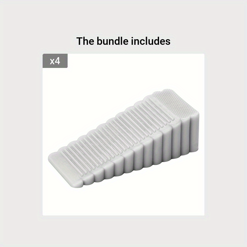 Silicone Windproof Door Stopper Anti-Pinch Household Safety Rubber Wedge