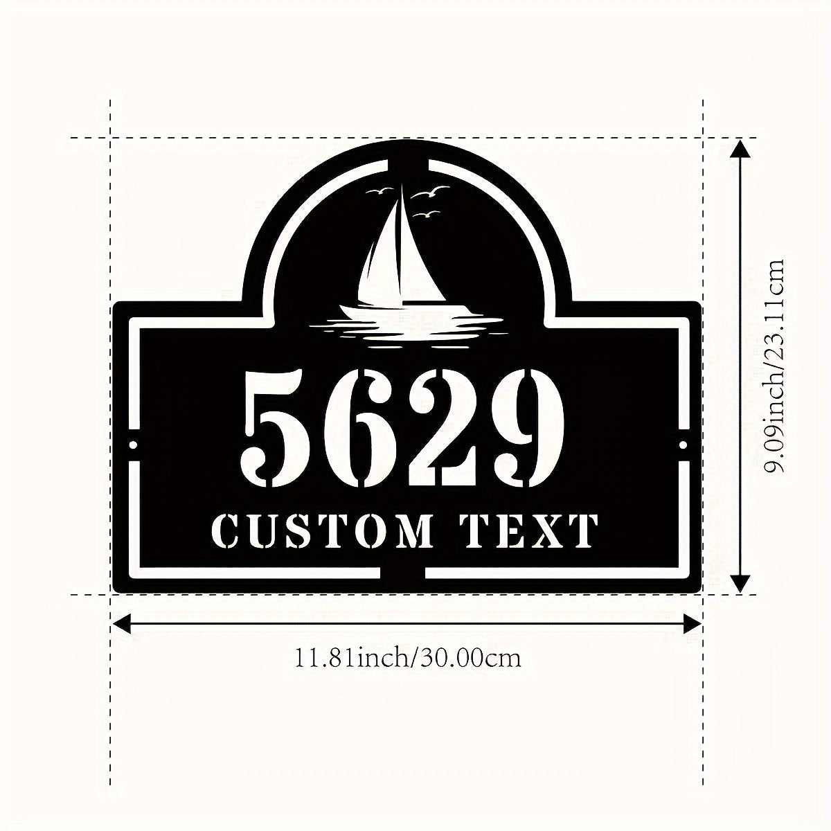 Maxsus metall uy raqami plakati va ko‘cha nomi devorga o‘rnatiladi, uy dekoratsiyasi