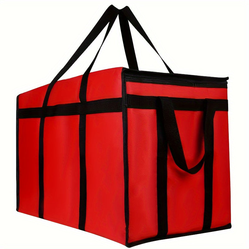 Bolsa de entrega de comida multifuncional, aislada, caliente y fría, para pizza, supermercado y catering