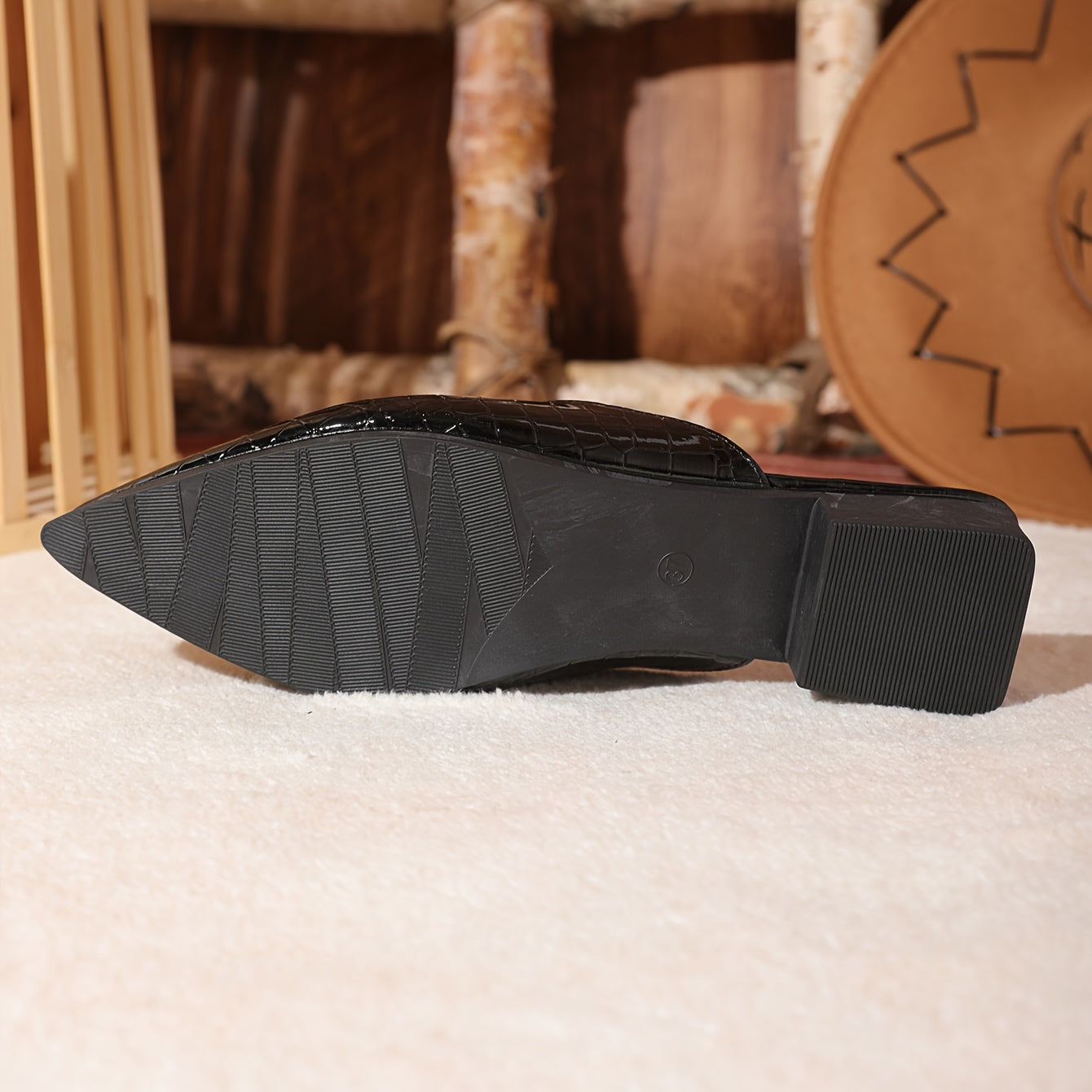 Women's Pointed Toe Mules Flat Shoes Slip-On Backless Loafers