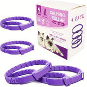 4-Pack Cat Calming Pheromone Collars Adjustable for Small to Large Cats
