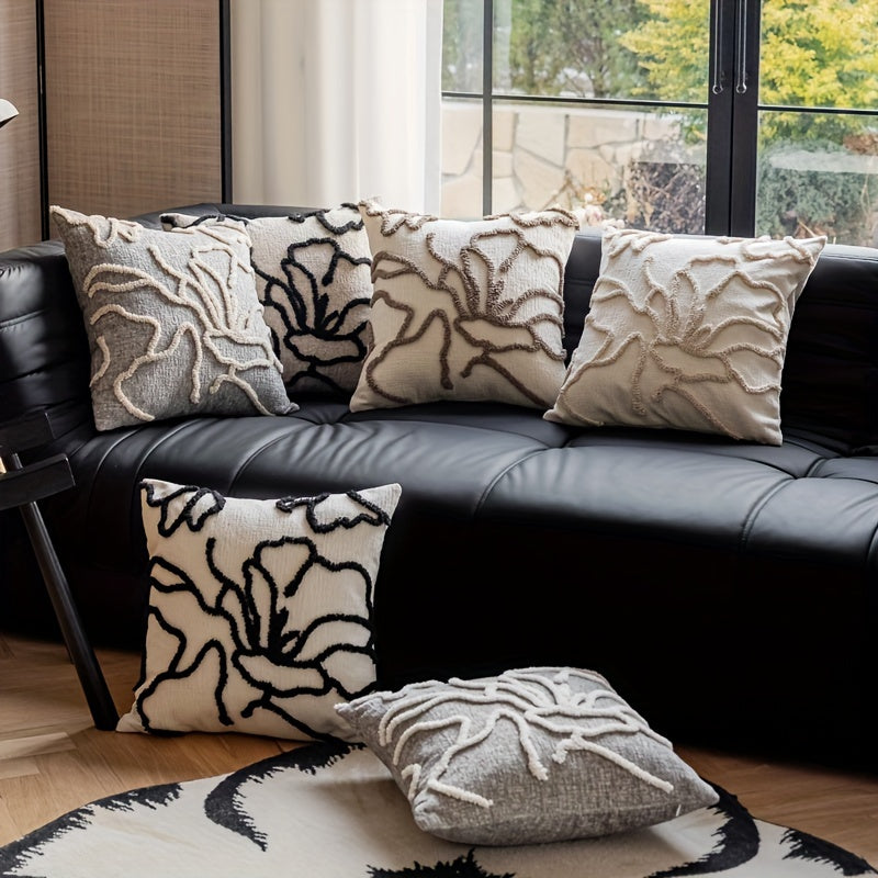 Marokash uslubidagi yostiq qopqog'i, geometrik qirralar dizayni bilan, yumshoq va qulay shenil materialidan tayyorlangan. Uy divanlarini, teras mebellarini, skameykalarni va balkonlarni bezatish uchun mukammal. Yostiq yadrosi kiritilmagan.