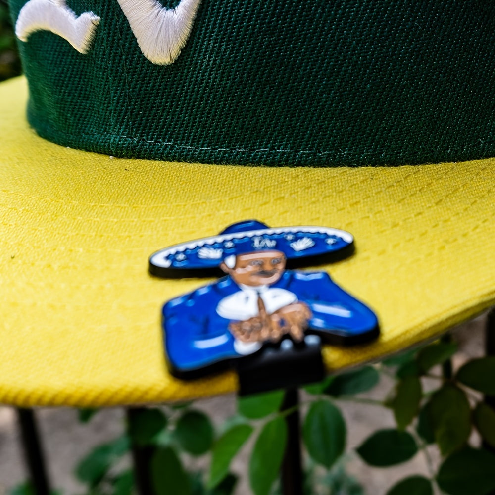 Men's Blue Zinc Alloy Hat Clip for Baseball and Mexican Caps