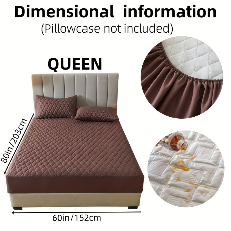 Suv o'tkazmaydigan yostiq himoyachisi, bir-biriga qo'shilgan rangli qatlamli dizayn, suv o'tkazmaydigan, sirpanmaydigan yotoq qoplami