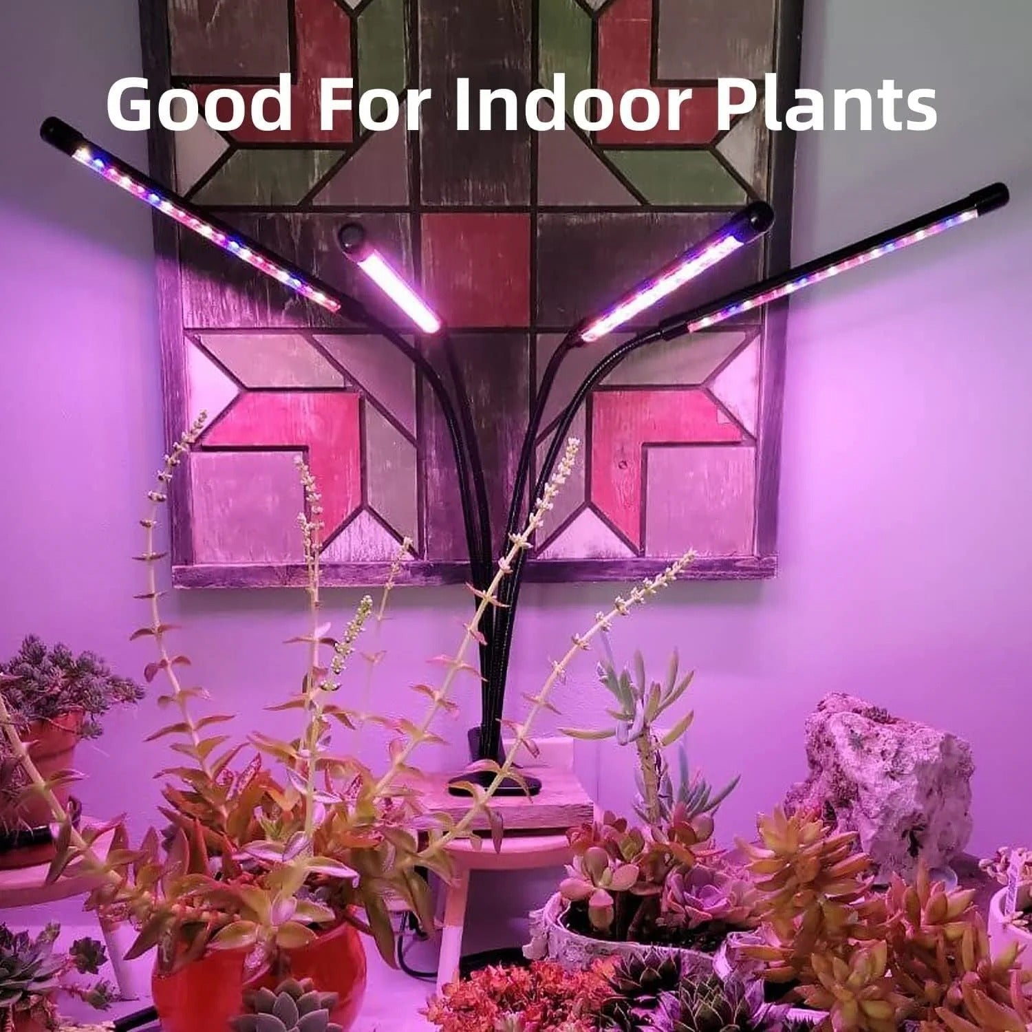 LED Grow Light with One or Four Heads Full Spectrum Indoor Plant Lighting for Greenhouse and Home