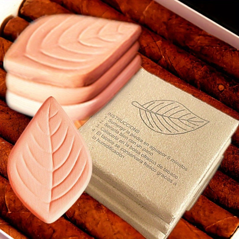 Cigar Moisturizing Clay Tablets 1/3/6pcs Leaf Shape Brown Sugar Coffee Preservation
