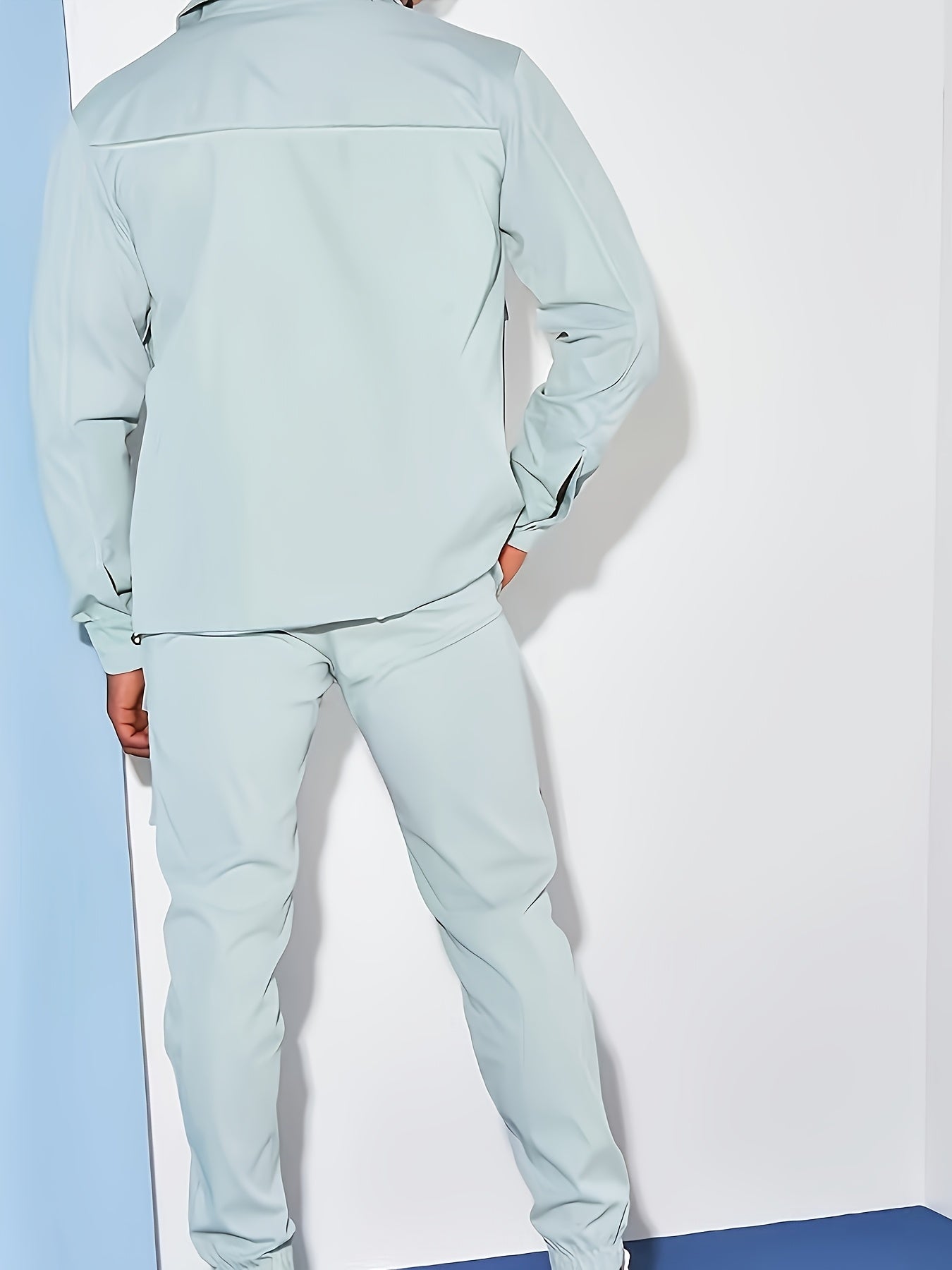 Мужской костюм из полиэстера с лацканом и карманами для повседневной, походной и уличной одежды