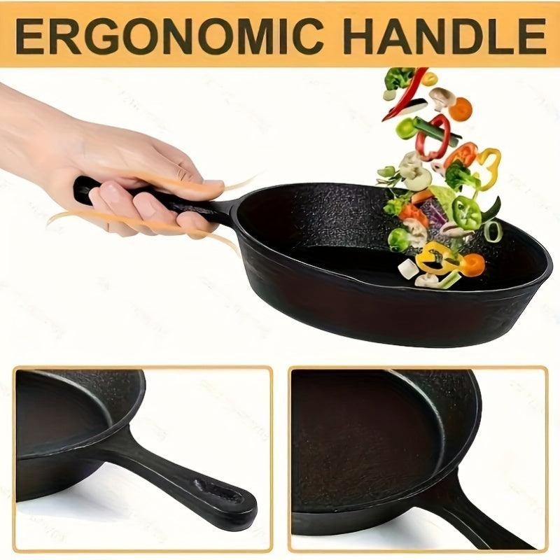 Набор из четырех предварительно приправленных чугунных сковородок, идеально подходящих для жарки, тушения и выпечки. Отлично подходят для приготовления яблочных пирогов и кишей, эти универсальные сковороды являются необходимым элементом любой кухни.